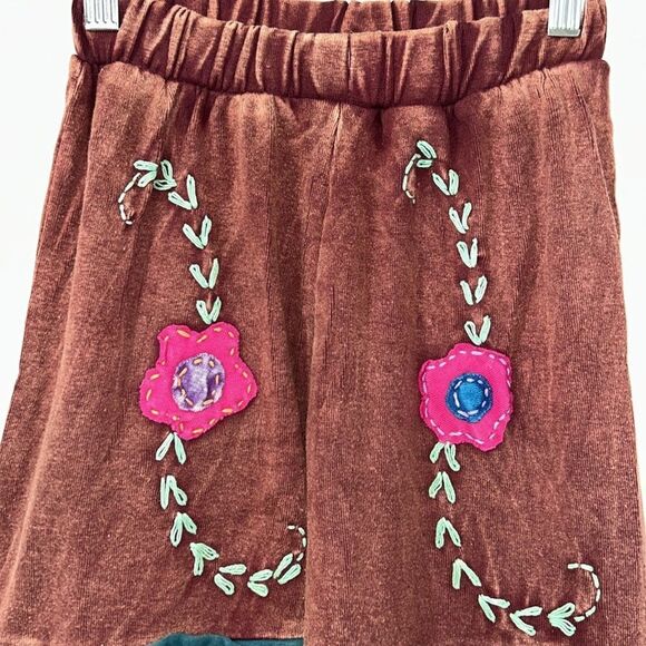 K.F.C Embroidery Print Wide Leg Pants(Size Small) - Picture 5 of 6